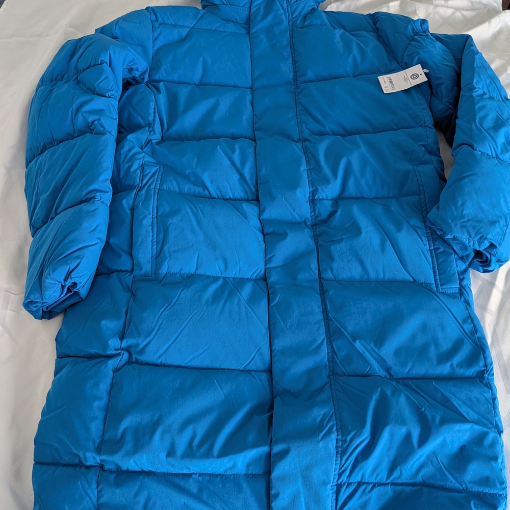 Amazon Essentials Men's Blue Puffer Jacket